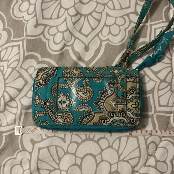 Vera Bradley ID Wallet & Wristlet Totally Turq pattern - Picture 5 of 6